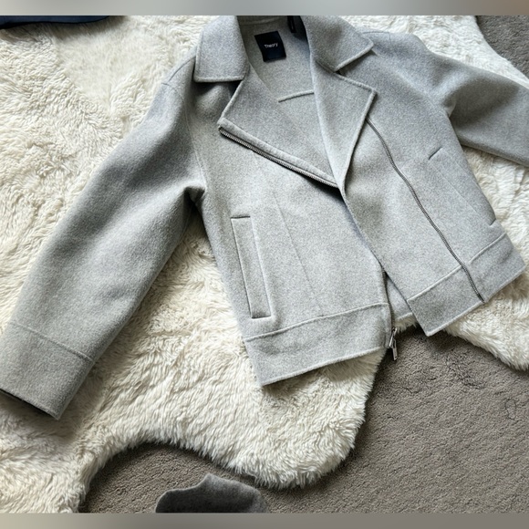 NWT oversized moto jacket in double sized wool cashmere. - Picture 7 of 15